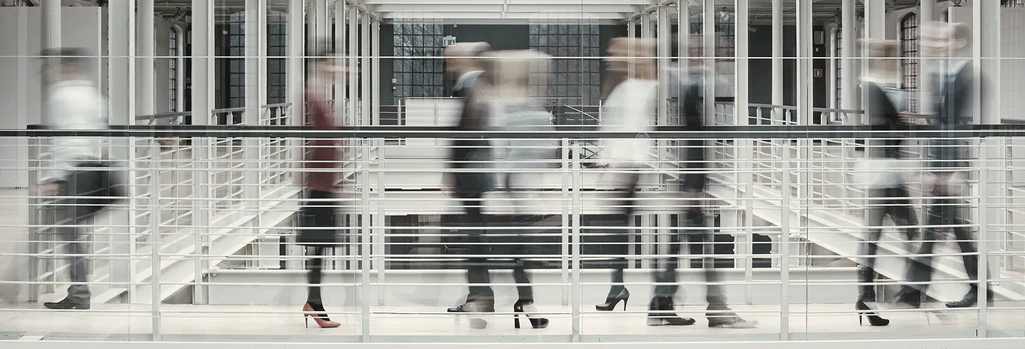 blurd employees walking